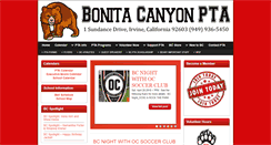 Desktop Screenshot of bonitacanyonpta.com